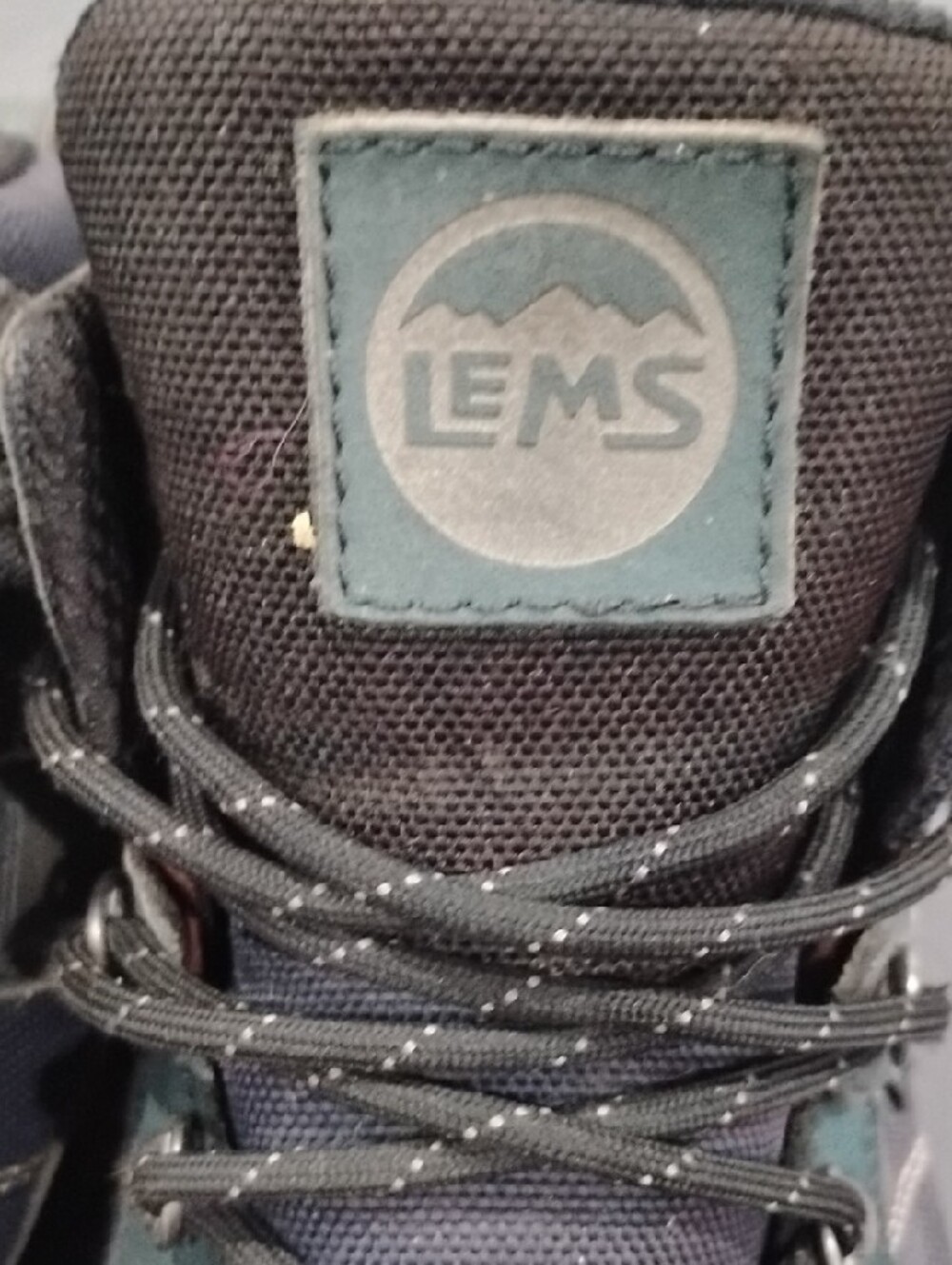 LEMS Unisex Navy and Blue Outlander Lightweight Hiking Boots Wide Toe Box - Picture 2 of 6